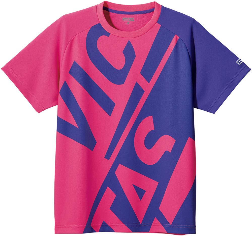 

Victorus Настольный теннис Блок Логотип Размер 632102 Футболка, Унисекс, Розовый/Фиолетовый, XL,