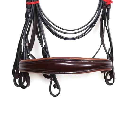 Weymouth Bridle Tan Stone Crystal Brow-Band with Softy Padding for Horse.