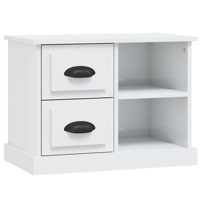 Maison Exclusive - Table de chevet blanc brillant 60x35,5x45 cm