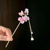 Three-Flower Butterfly Updo Hairpin – Elegant Women's Ancient Style Xiuhe Hair Accessory