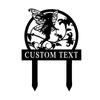 Custom Metal Fairy Garden Stake Yard Sign Flower Bed Decor