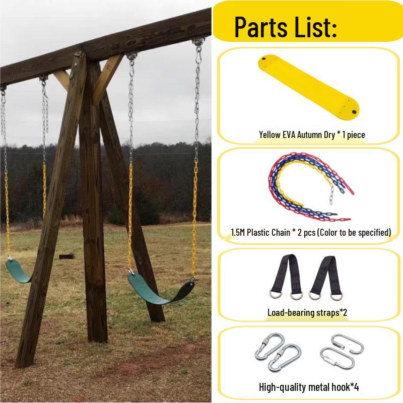EVA Soft Indoor/Outdoor Child's Swing with Iron Chain and Cradle Seat