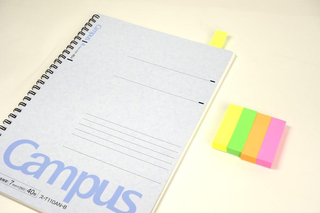 KOKUYO Sticky Tack 25 Fluorescent Notes, Memo, Pads, 4-color Mix, ME-2315