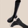 European knight boots long boots but versatile high knee age high boots thick sole