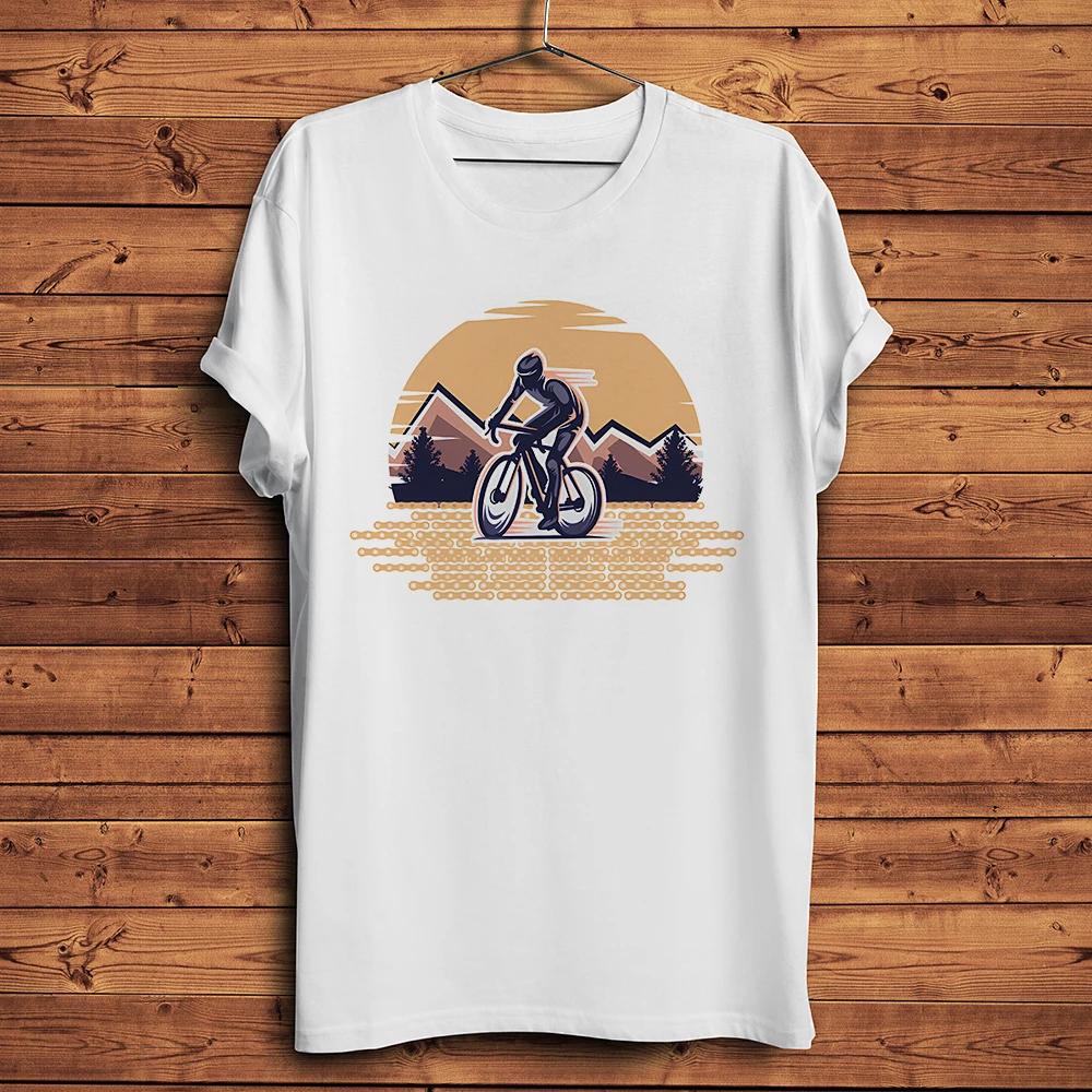 

Vintage Mountain Bike Rider Bicycle Funny Bikepacking TShirt UnisexShort Sleeve Casual T ShirtStreetwear Unisex Tee Breathable 4XL