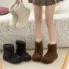 Women's Soft Elastic Thick Sole Winter Warm Cold Padded Snow Boots Non-slip Wear Outdoor Leisure Sports Plush Cotton Boots