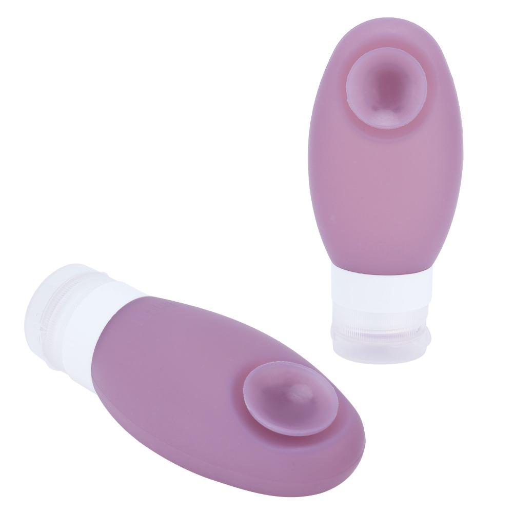 Suction Cup Travel Bottle Silicone Refillable Bottle Silicone Container  Lotion Container