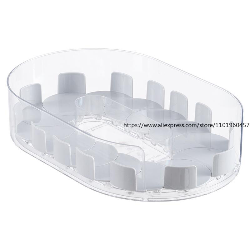 Rotating Spice Rack Space-Saving Multi-Functional Countertop Organizer for Kitchen Seasonings Kitchen Storage Container