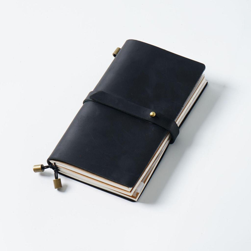 Cross-border Leather Passport Holder & Retro Genuine Leather Notebook