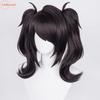 Parrucca Cosplay di Alta Qualità Gioco Ame Angel-chan Coda di Cavallo Nera con Clip Capelli Sintetici Resistenti al Calore OMG Parrucche Anime Ame-chan + Cuffia per Parrucca