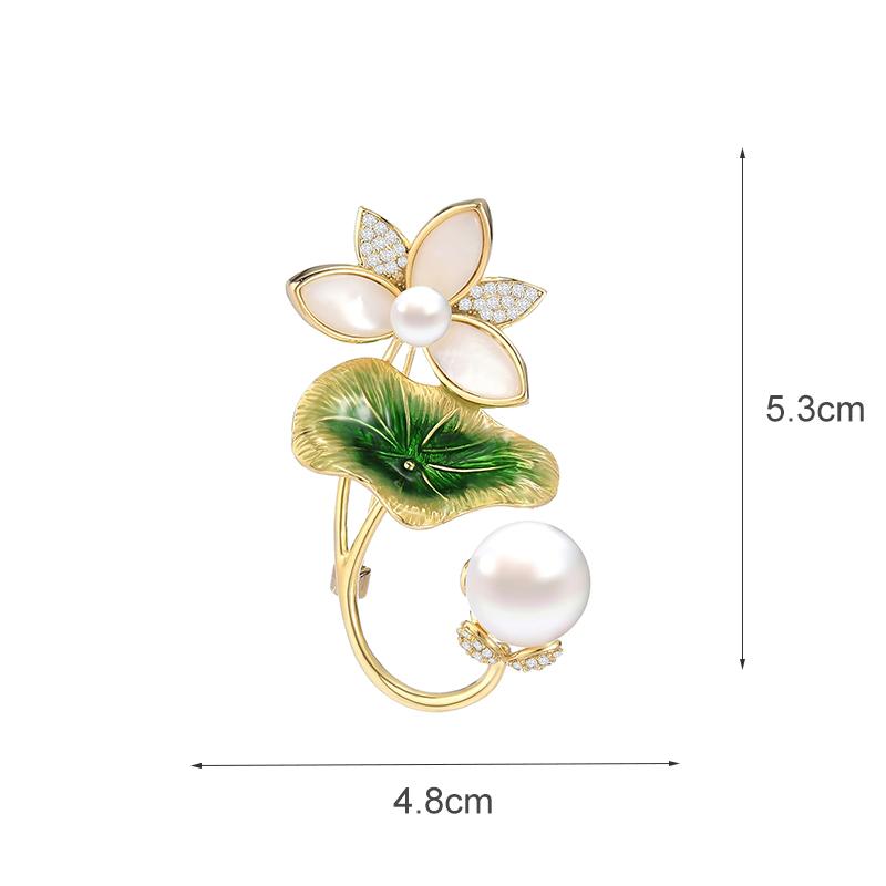 Senior Brooches Flower Leaf Brooch Pins for Women Suit Pendant  Fashion Brooches Jewelry