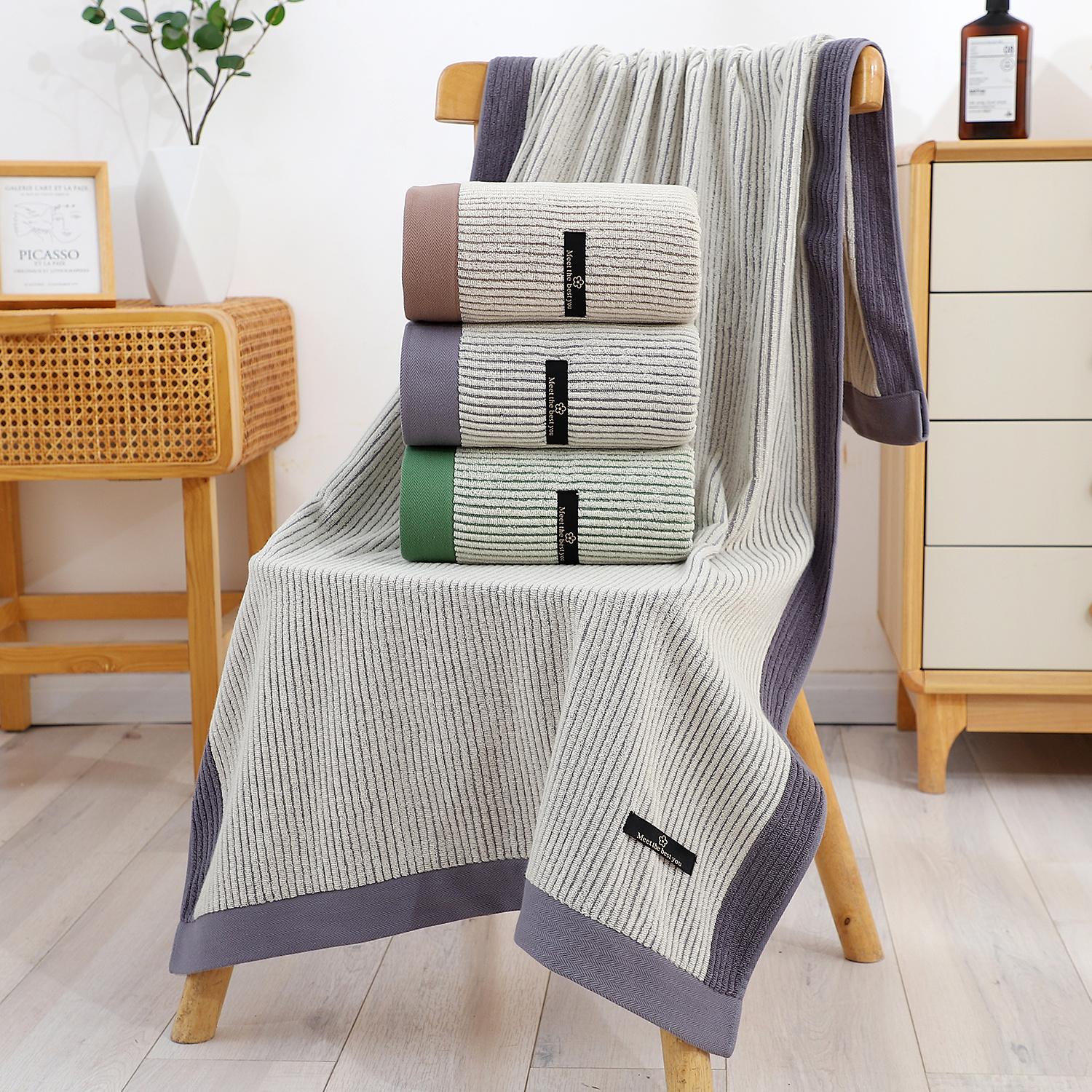 

Home 70x140cm bath towel soft absorbent large towel thickened and lengthened adult men and women bath towel 70X140cm білий