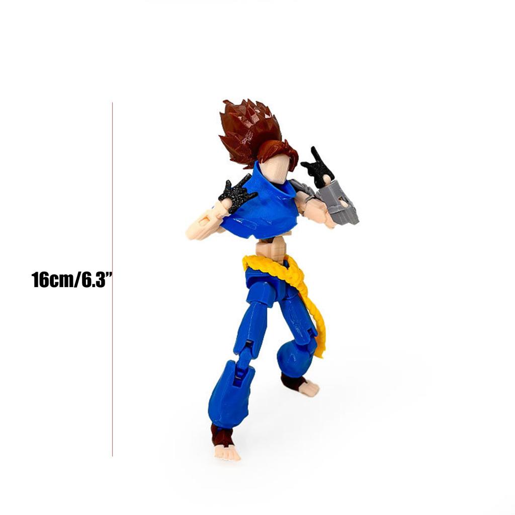 Lucky 13 Figuren Spielzeug Dummy 3D-gedruckte bewegliche Formwandlungsroboter Actionfiguren DIY Mannequin Dekompressionsspielzeug für Jungen Geschenke