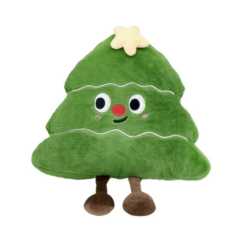Tree Plush Christmas Toy Cartoon Stuffed Doll Cushion Decoration Kids Gifts