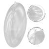 10 Clear Plastic Flat Ball Containers for Home Wedding and Holiday Decoration Hanging Hole On Top for Easy Display