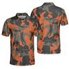 Trendy essential! Floral print short sleeve polo shirt, casual and versatile.