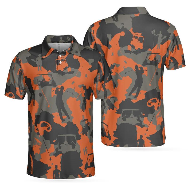 Trendy essential! Floral print short sleeve polo shirt, casual and versatile.