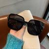 New Gradient Jelly Colored Sunglasses Women's Large Frame Square Rice Nail Sun Glasses Trendy Versatile Glasses UV400 Eyewear