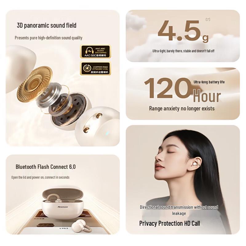 Newmine LY63 Pro Open-Ear Wireless Earbuds