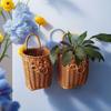 Plastic Handwoven Storage Basket Decorative Wall Hanging Basket  Picnic