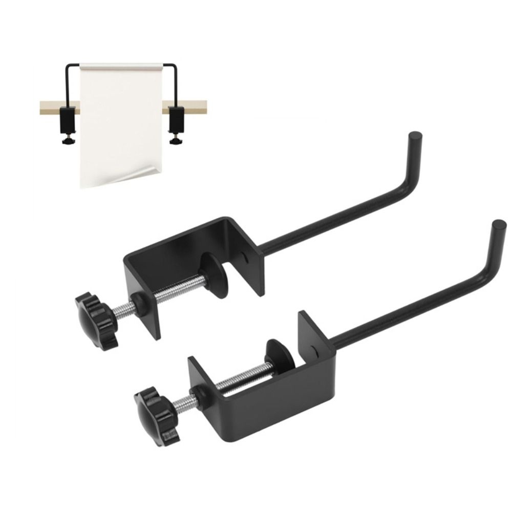 Metal Paper Roll Holder Clamp Mount Adjustable Clamp Rack Sturdy Tabletop Dispenser  Art Studio