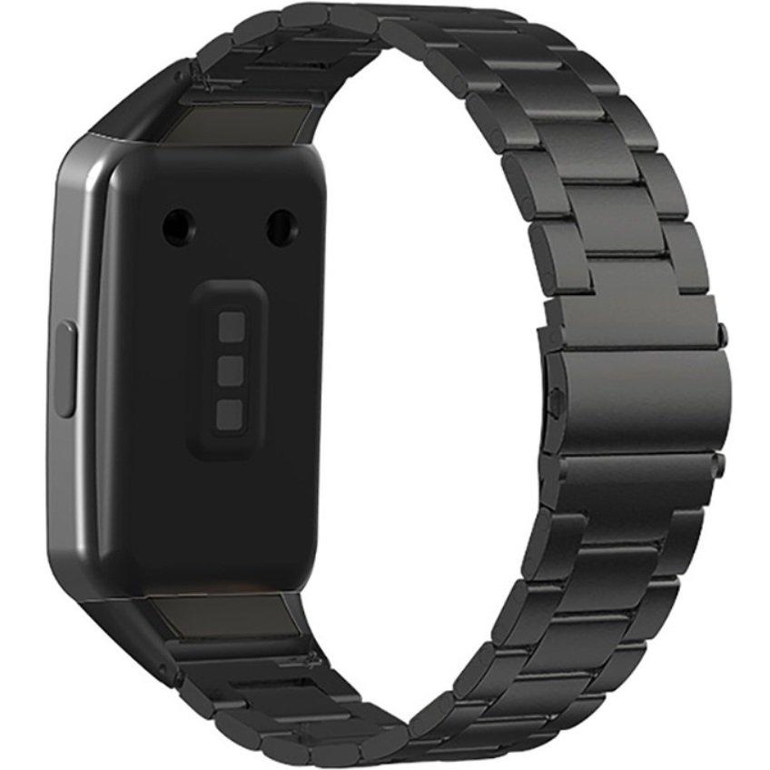Bracelet en acier pour Huawei Band 6, Noir