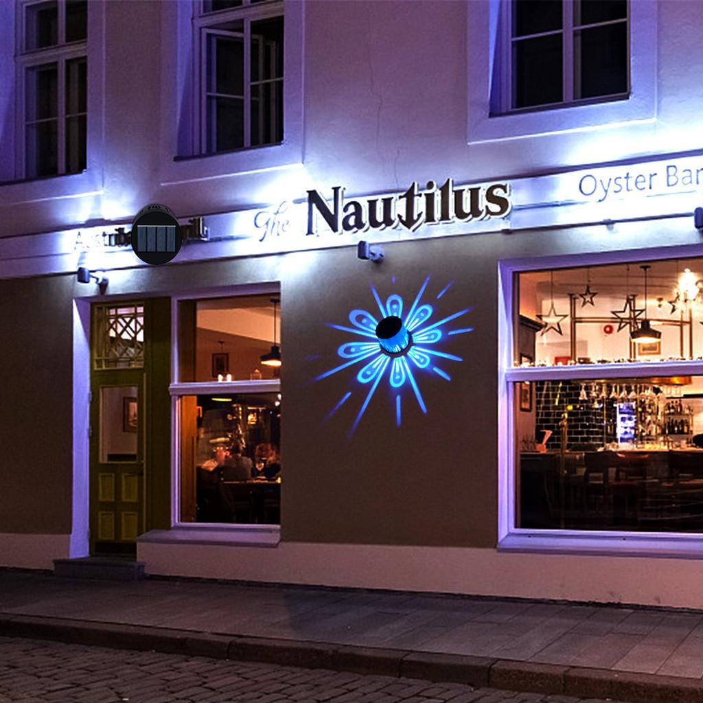 Stylish Solar Shadow Wall Light For Garden Yard Led Outdoor Decoration Peacock Design