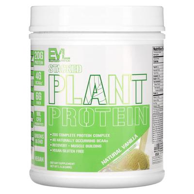Stacked Plant Protein, Natural Vanilla, 1.5 Lb (680 G)