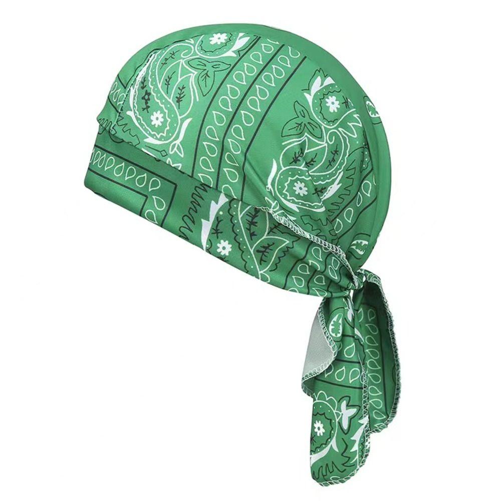 Cashew Print Cycling Headscarf Breathable Men's Pirate Hat Paisley Printed Headscarf For Men Women