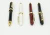 Retractable Ballpoint Pens with Plastic Barrels and Brass Parts Premium 3-Pack Japanese-Made Two-Color (No. 600), Red, Boxed, K7-2C600BP-3-R
