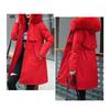 Women's Fleece Lined Parka Thicken Fuzzy Faux Fur Hooded Down Jacket with Pockets Winter Warm Drawstring Sherpa Coat