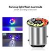 1157 RGB LED Motorcycle Headlight Bulbs 24SMD 30SMD Lamp Flashing Motorbike Bright 1157 BAY15D P21 5W