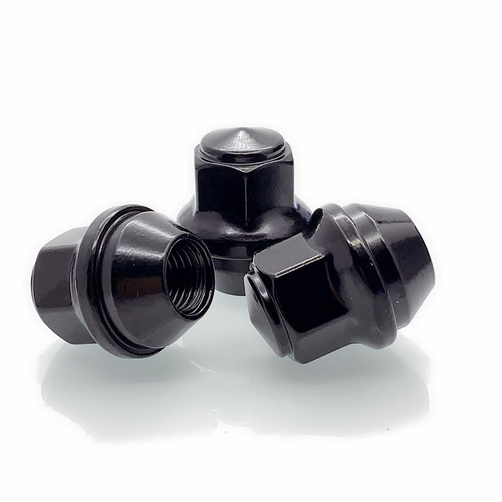 20 Pcs  Black  M14 x 1.5  Wheel Nuts   Fits  Ford Edge 2015+ Ford Mustang  2014+  Explorer 2020 +  Lug Nuts Chrome 21mm  Hex