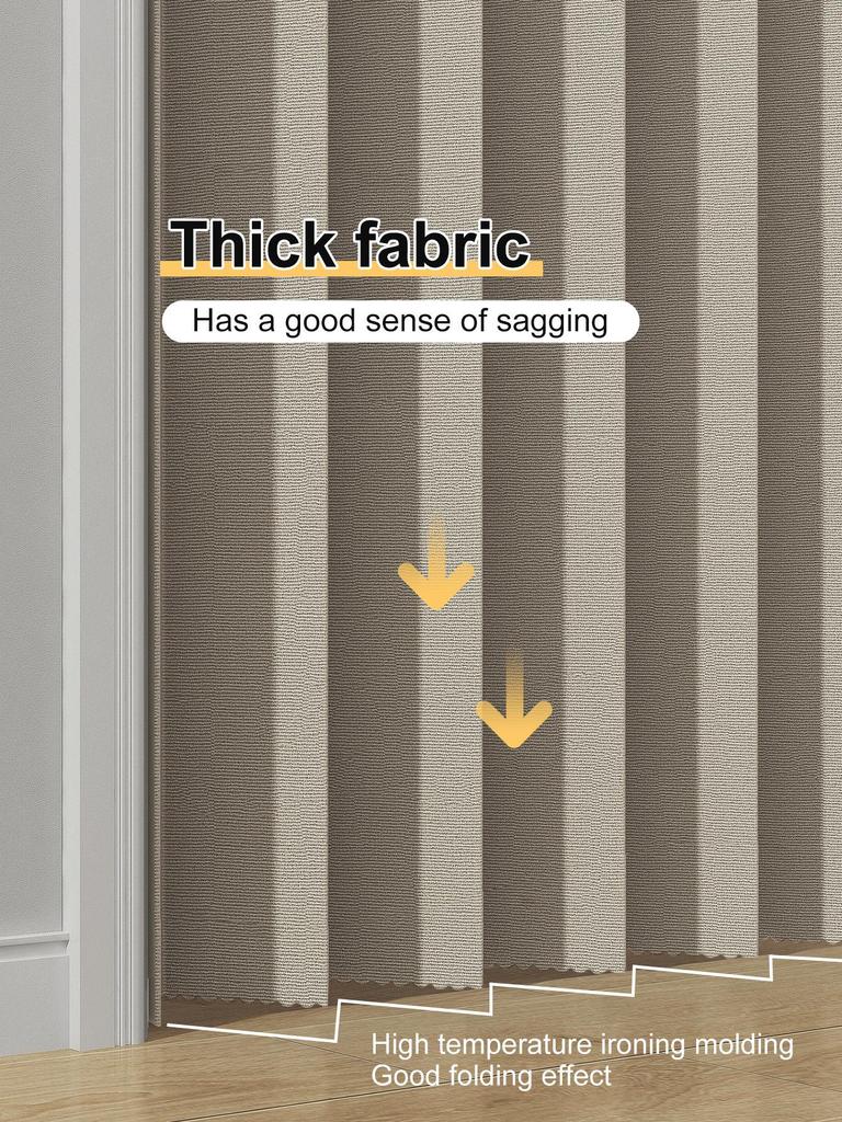 Full Blackout Waterproof Magnetic Door Curtain: No-Drill, Windproof, Soundproof, Invisible Folding Partition