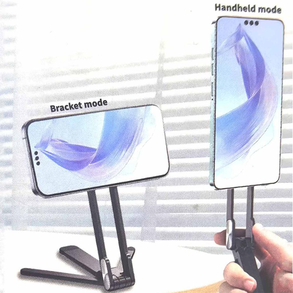 Magnetic Phone Tripod with Carabiner Clip Portable Dual-Side Phone Stand Desk Mount Selfie Handle Holder for iPhone 15/14 ProMax