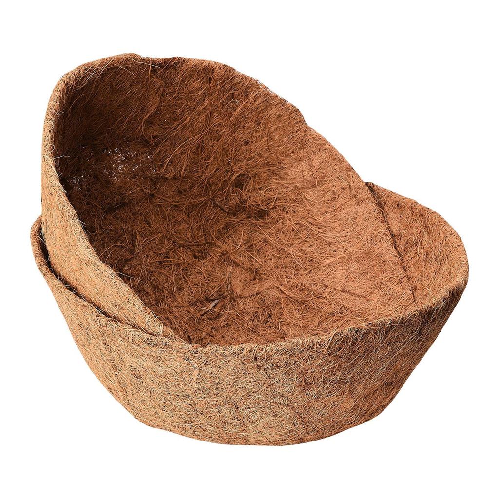 4 Stück Kokosfasereinsätze 14 Zoll Durchmesser Dick Zirkulierend Vorgeformt Runde Einsätze