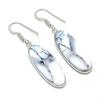 Natural Dendrite Opal Gemstone 925 Sterling Silver Jewelry Earring 1.97" AEE-10703