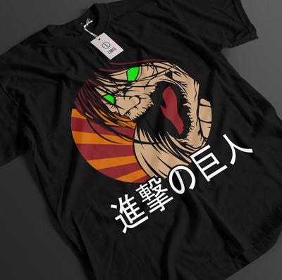 New Attack On Titan Shirt Eren Yeager Tshirt AOT T-Shirt Anime Unisex Graphic Tee