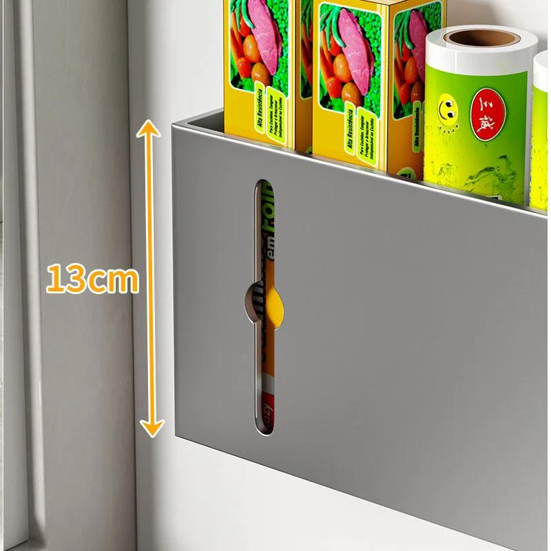 Paper Towel Holder Wall Mount for Kitchen, Self-Adhesive Under Cabinet Organizer, Punch-Free Cabinet Door Kitchen Organizer