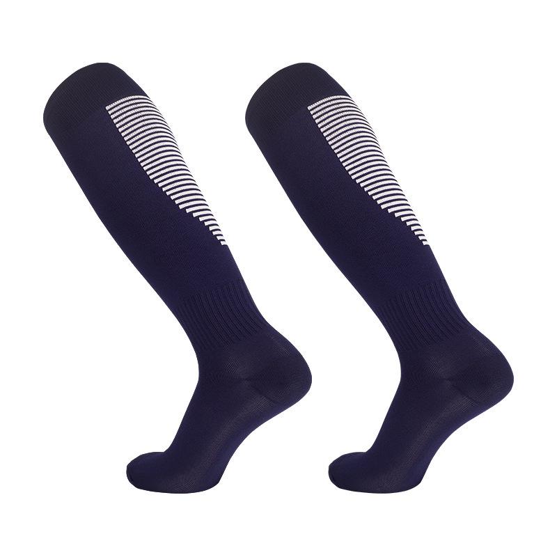 Breathable Striped Football Socks: Spring/Summer, Over-Knee, Sweat-Absorbent, Adult & Kids Training & Casual Wear