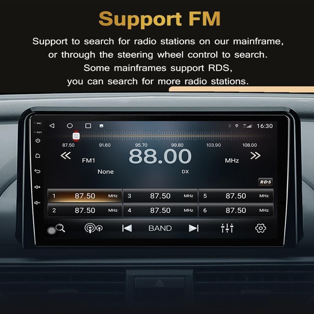 Android 2 Din Car Multimedia Player For Toyota Passo 2004-2010 Daihatsu Boon Sirion Subaru Head Unit Stereo Carplay GPS Navigation BT WIFI 2+32GB
