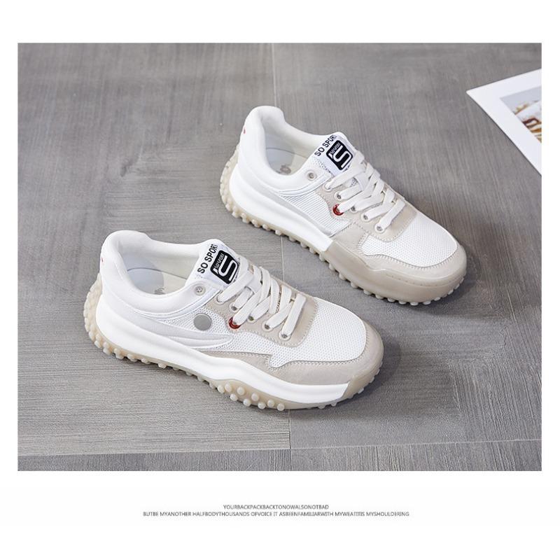 Herbst Film Absorption Sohle Leder Casual Dicke Sohle Sportliche Daddy Schuhe Große Größe Damenschuhe