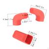 2 Pieces Front Tow Hooks Covers Accessories Easy To Install Spare Parts Rubber High Performance