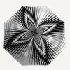 1pc Geometric Circle Pattern Automatic Folding Umbrella - Portable Collapsible Design, 8-Rib Iron Frame, Durable Fabric Yy251125167