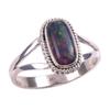 Natural Ethiopian Opal Gemstone 925 Solid Sterling Silver Jewelry Ring S.10 c5L61