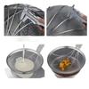 Chuangfa Commercial Stainless Steel Bamboo Handle Mesh Skimmer