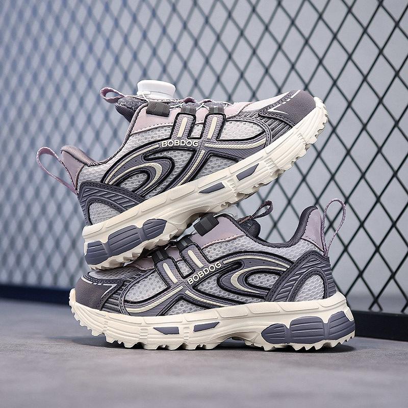 Barnesko Fritidssko Foreldre-barn Sko Trend Sko Barnetrend All-Match Uformell mote Sko med roterende knapp Basketballsko