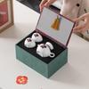 Ripple Ceramic Tea Set Gift Box