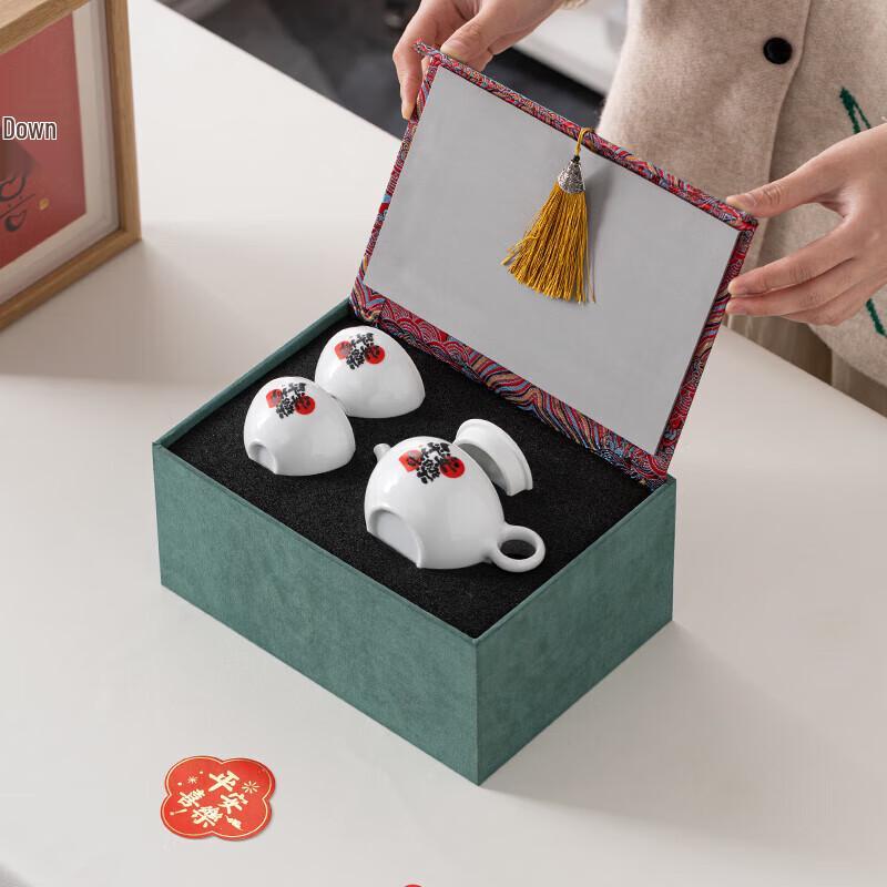 Ripple Ceramic Tea Set Gift Box