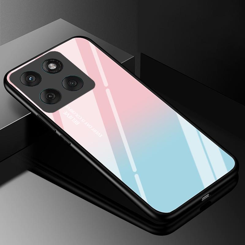 Handyhülle aus gehärtetem Glas für Motorola Edge 60 Fusion 60 Neo 60S Hülle Hart-PC Fundas Rückseite Bumper für Moto Edge60 Stylus Coque